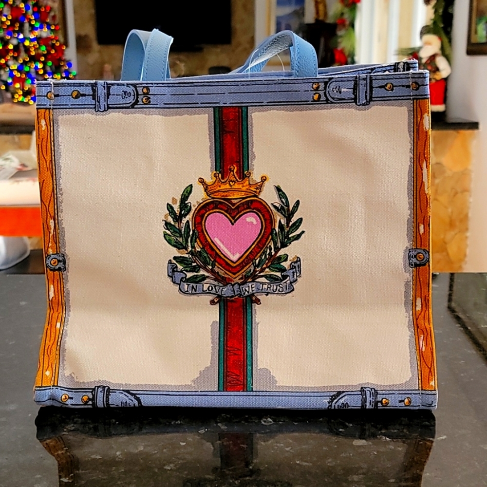 Brighton IN LOVE WE TRUST Tote / Beach Bag Collectable